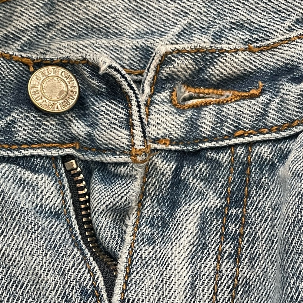 John Galt Light Blue Eleanor Low Rise Jeans - Picture 4 of 5